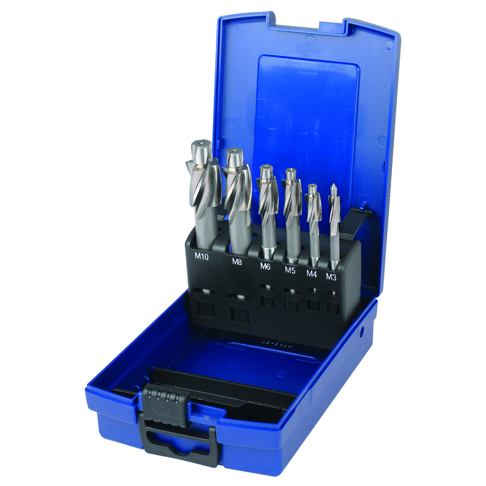 Counterbore kit HSS DIN373 tapping holes (M3-M10), 6-piece