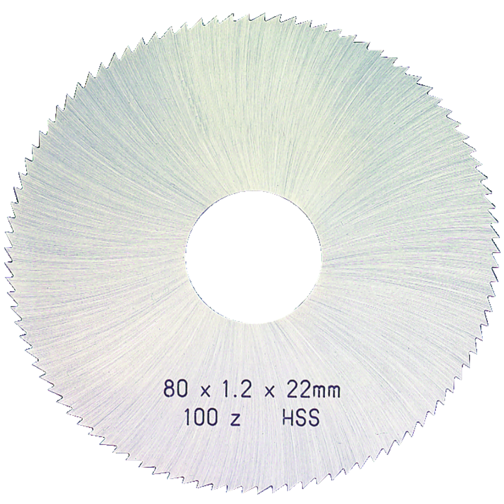 Metal circular saw blade HSS DIN1837A 20x0,20x5mm 80 ridges, fine-toothed