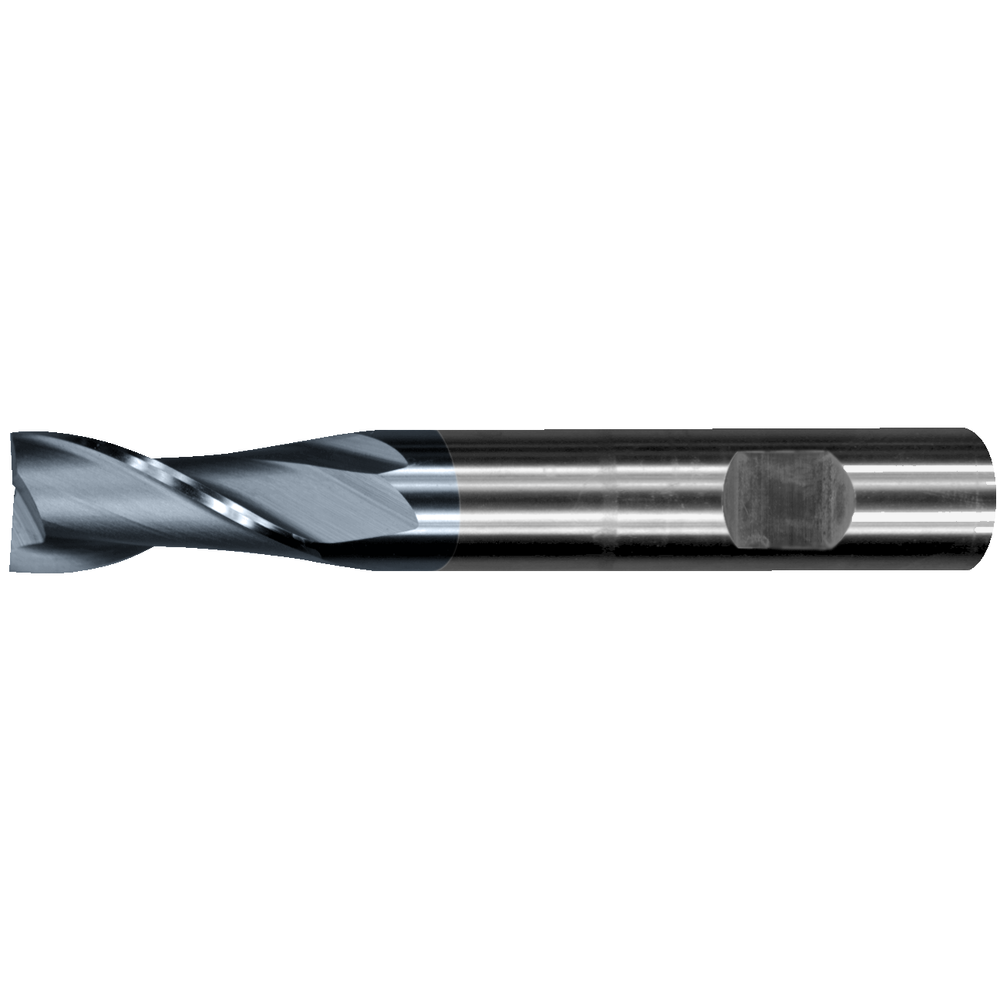 Slot drill HSS-E DIN327D 2mm Z=2 long, AlCrN