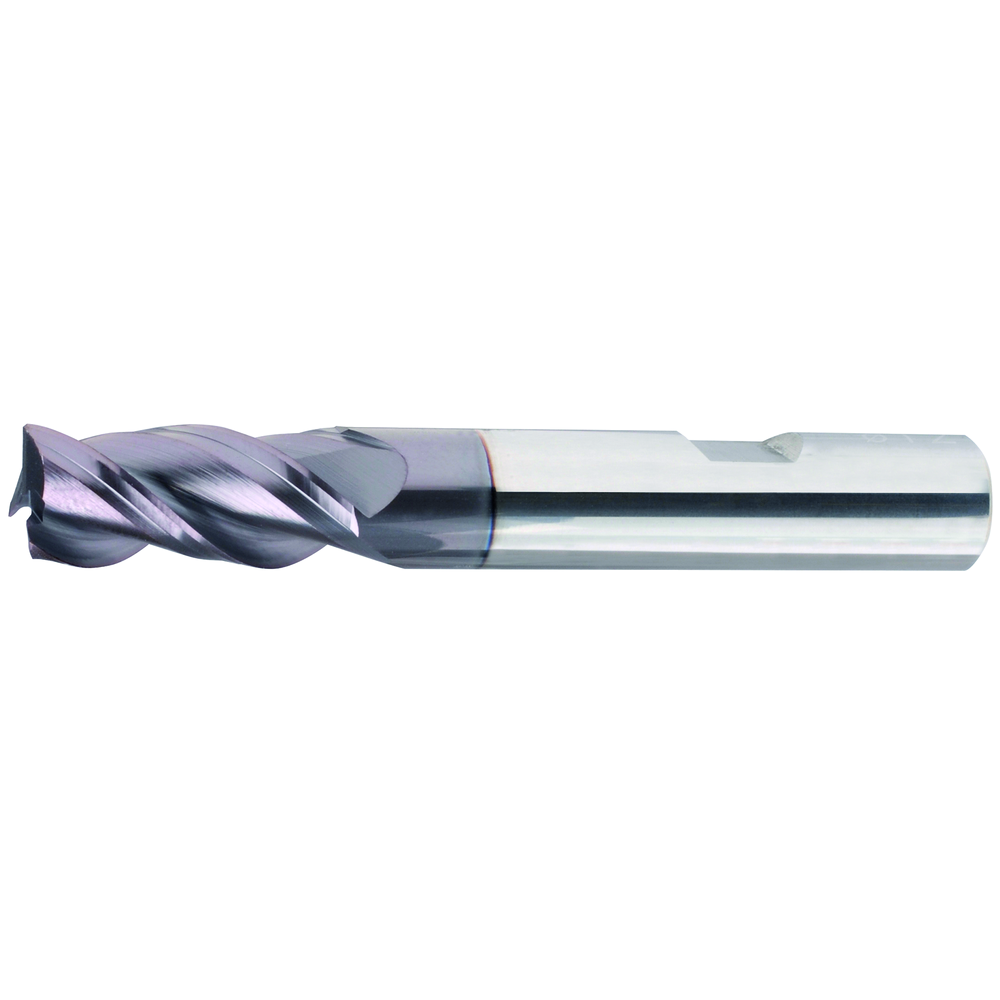 Solid carbide end milling cutter 38/40/42° 3mm Z=3 HB, TiAlN