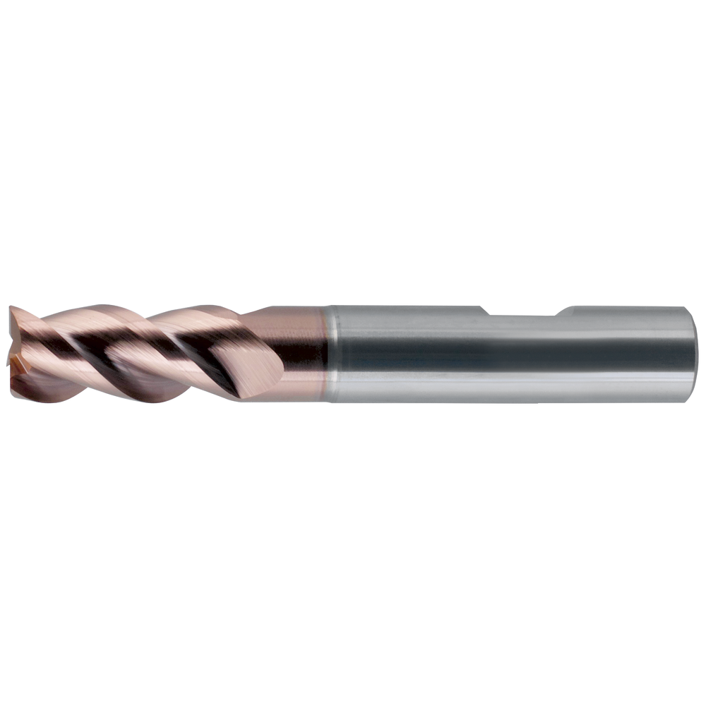 Solid carbide end milling cutter 3mm Z=3 HB, TiAlN-Ultra