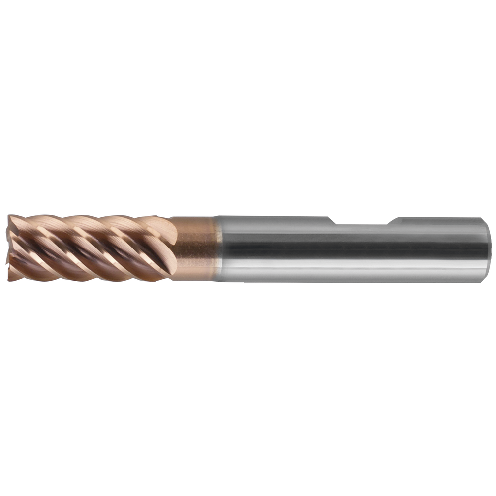 Solid carbide end milling cutter 4mm Z=6 long HB, TiAlN-Ultra