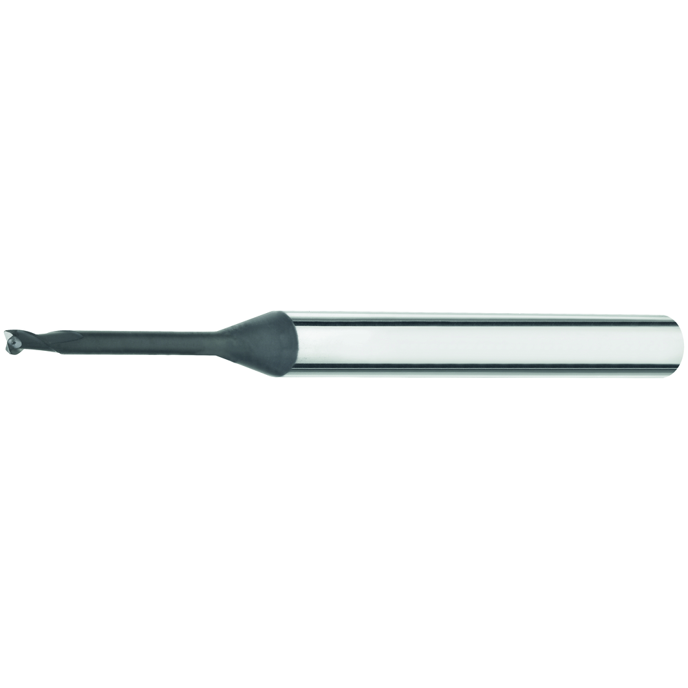 Solid carbide mini-torus cutter 30° 0,2x3mm, L2=1,0mm, R=0,05 Z=2 DIA+