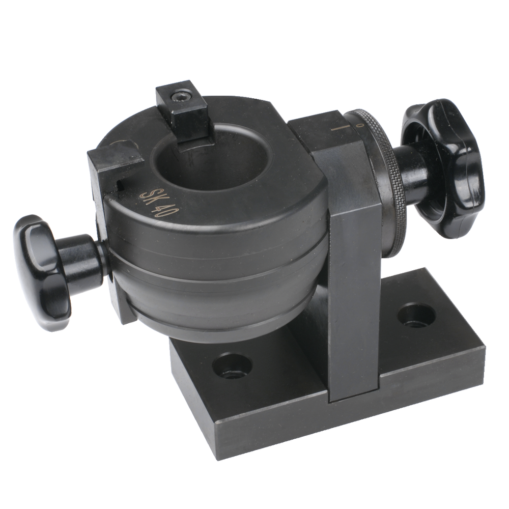 Assembly block SK30, steel, swivel-mounted