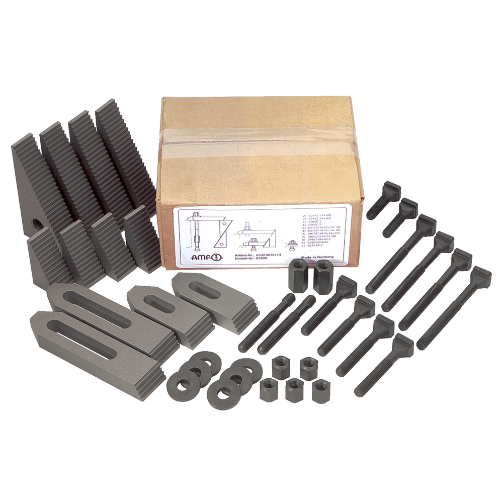 Boxed clamping tool set M16x18