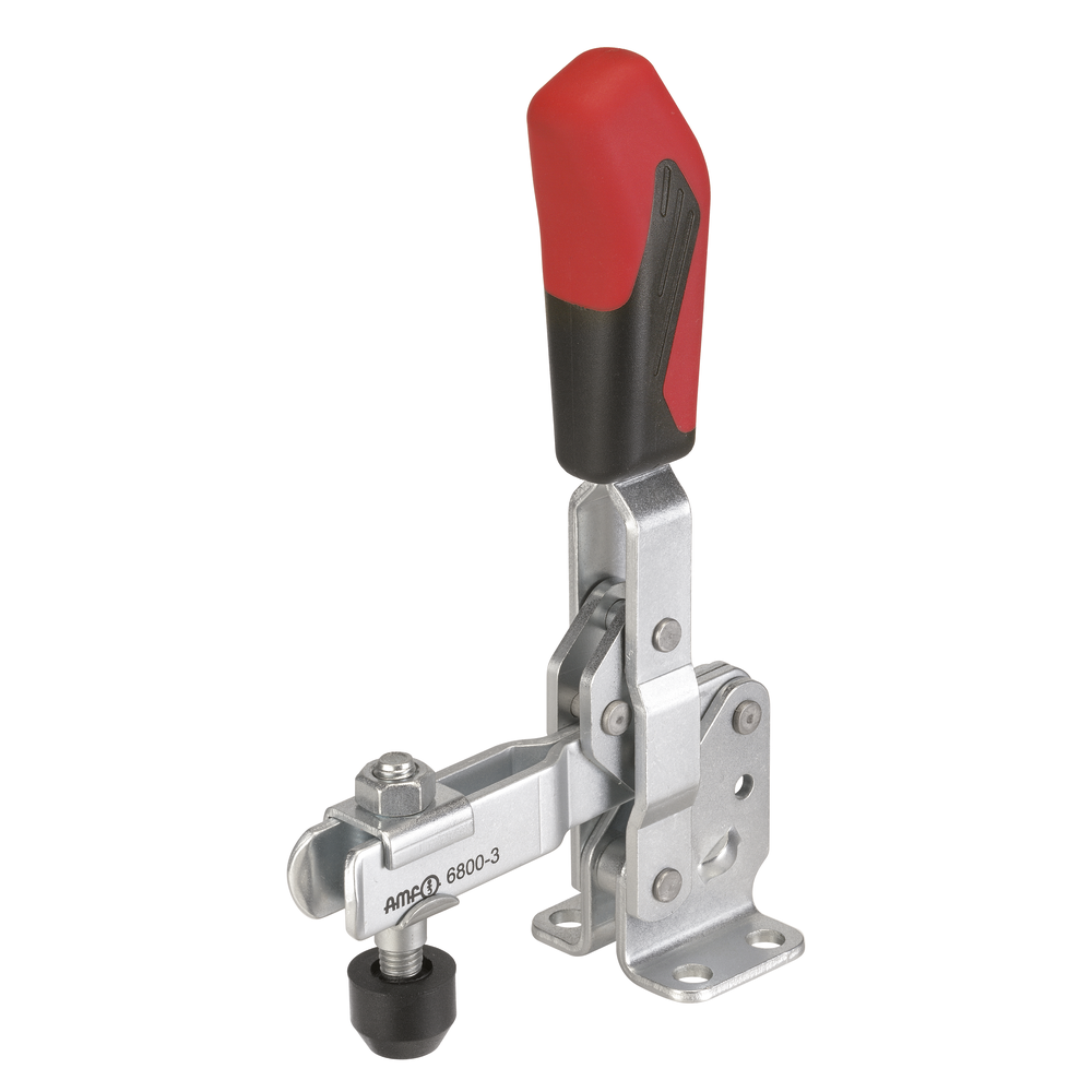 Vertical clamp, model 0 with open supporting arm and horizontal base