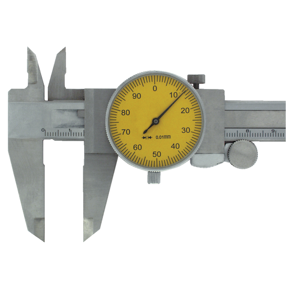 Dial calliper gauge 150mm (0,01mm) with thumb roller