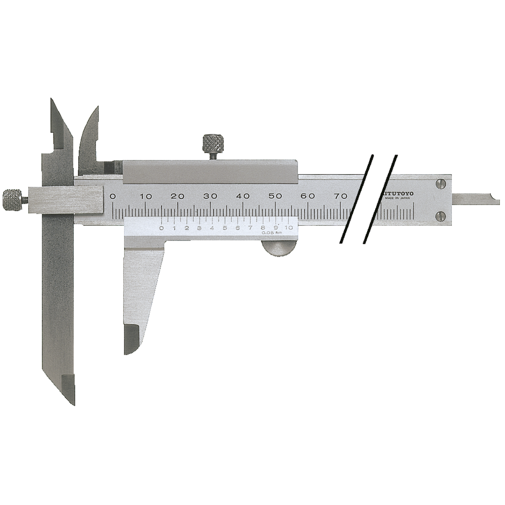 Special-purpose calliper 150mm (0,05mm) with adjustable measuring jaw