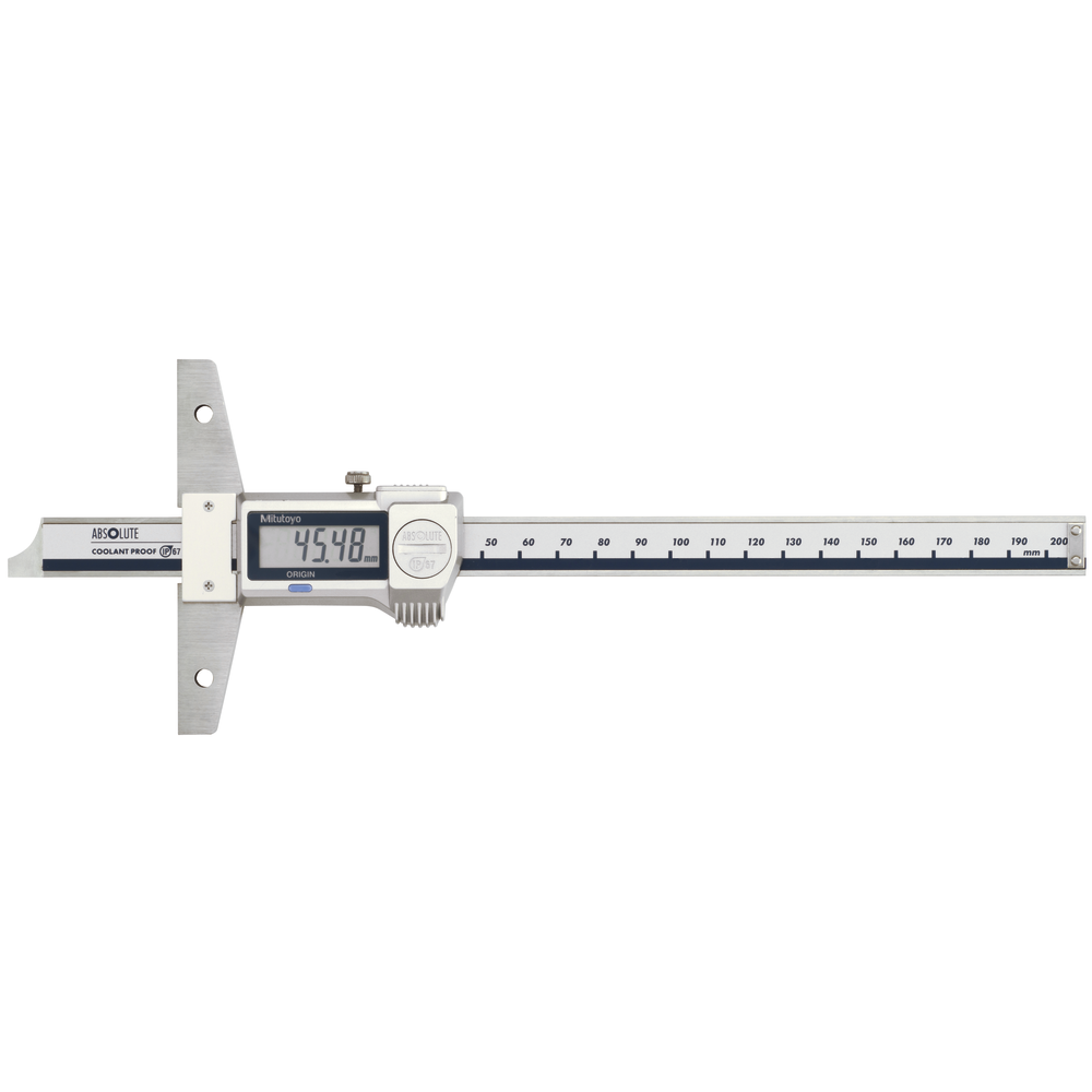 Sliding depth gauge, digital 200 mm (0.01 mm) IP67