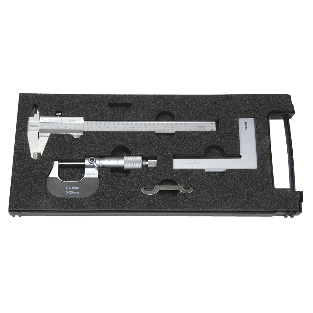 Measuring tool set, 3-piece
