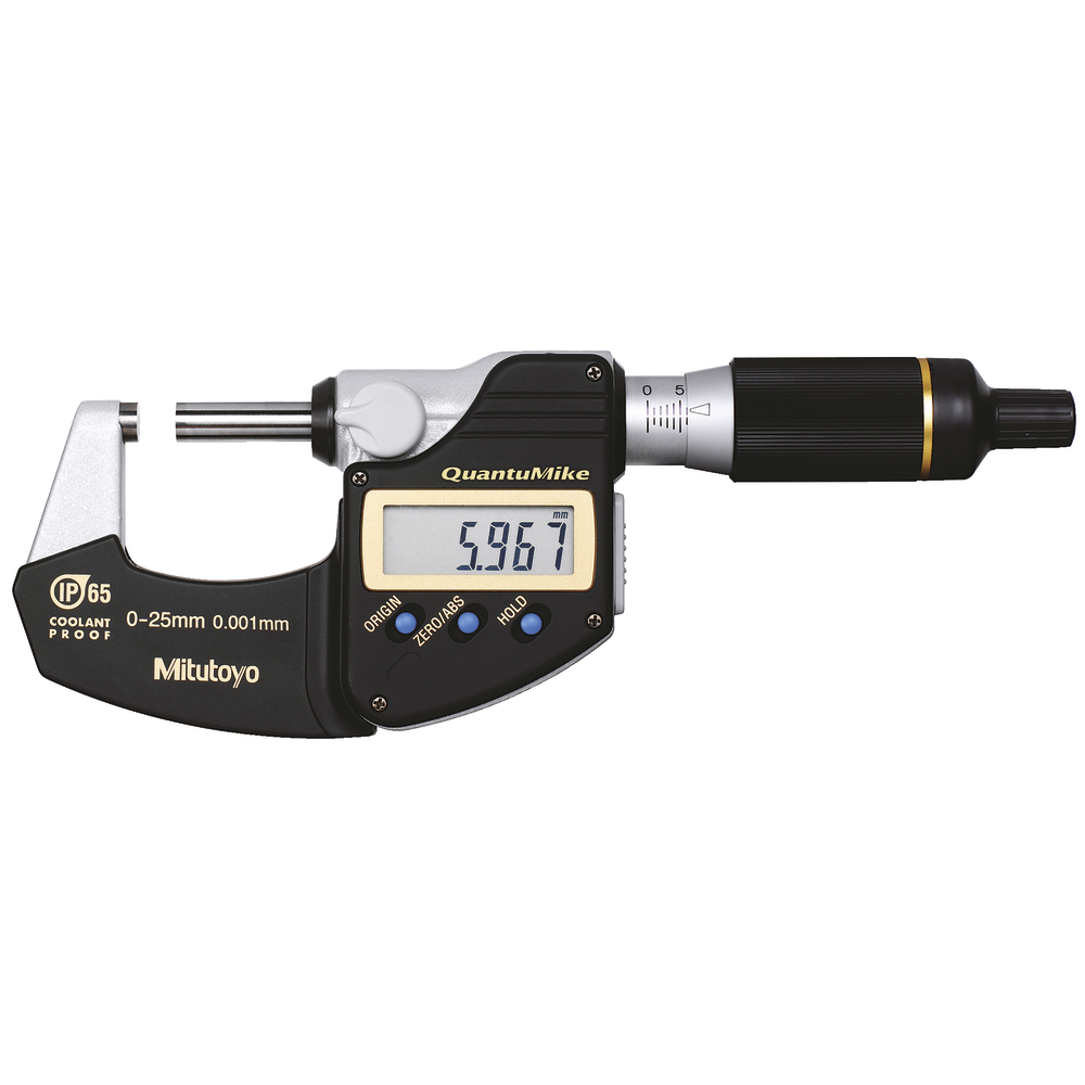 Digital outside micrometer 0-25mm (0,001mm) QuantuMike IP65 without data output