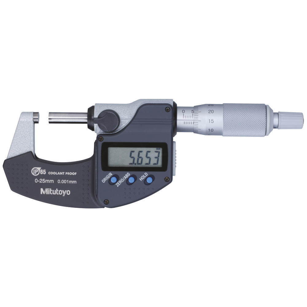 Digital outside micrometer 0-25mm (0,001mm) IP65 without data output