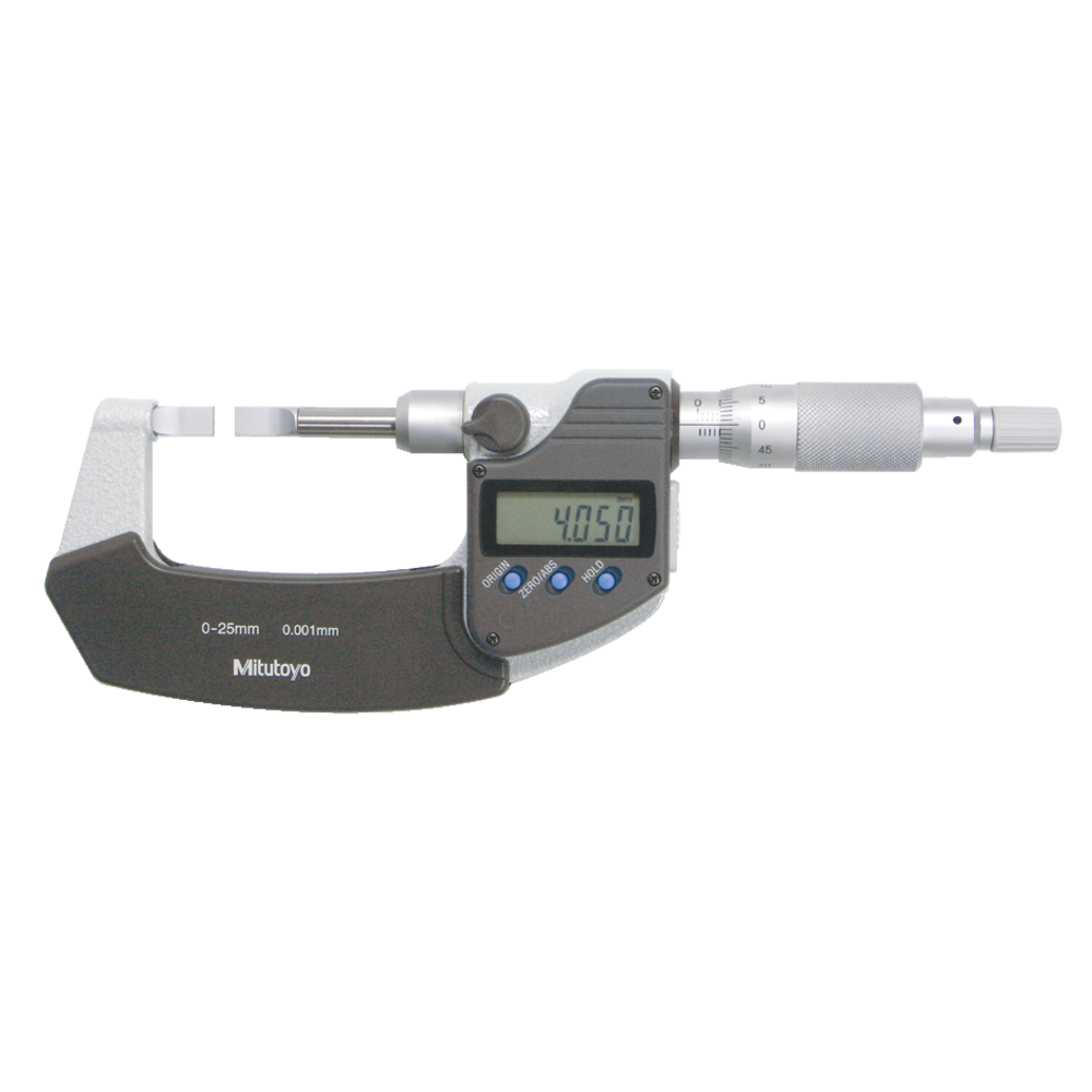 Digital outside micrometer 25-50mm D4 (0,001mm) blade-type measuring faces