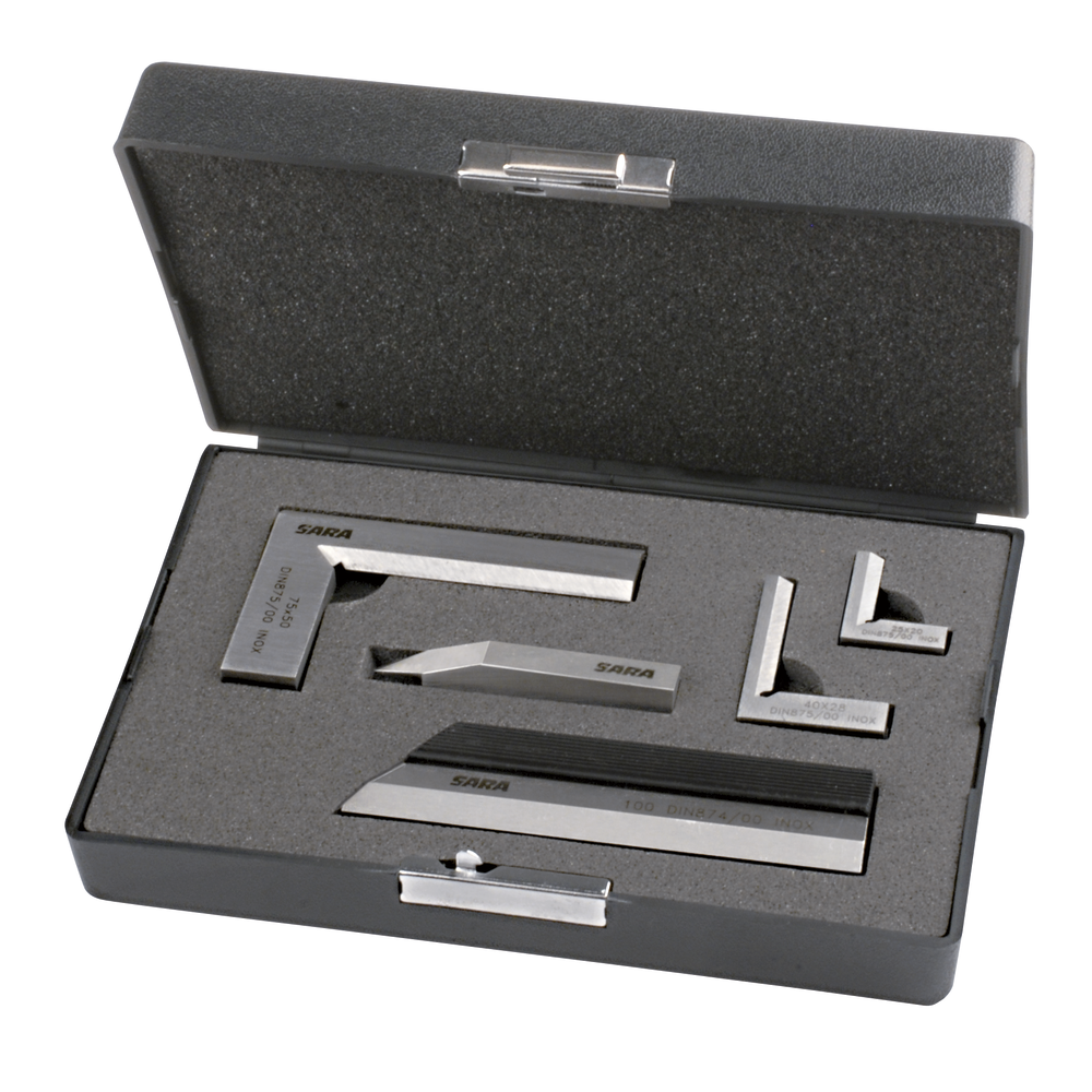 Measuring tool set, 5-piece, for toolmakers