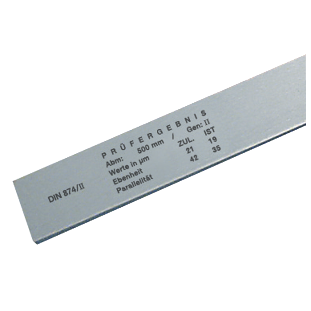 Flat ruler DIN874/2 500x30x6mm special steel, type A
