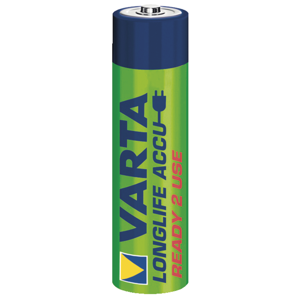Battery, longlife 1,2V rechargeable LR6, Mignon, AA (pack = 2 pcs.)