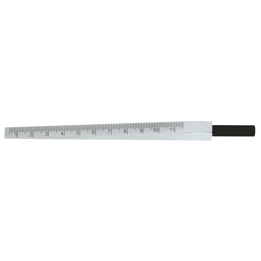 Taper slot gauge 0,5-10mm (0,1mm) plastic