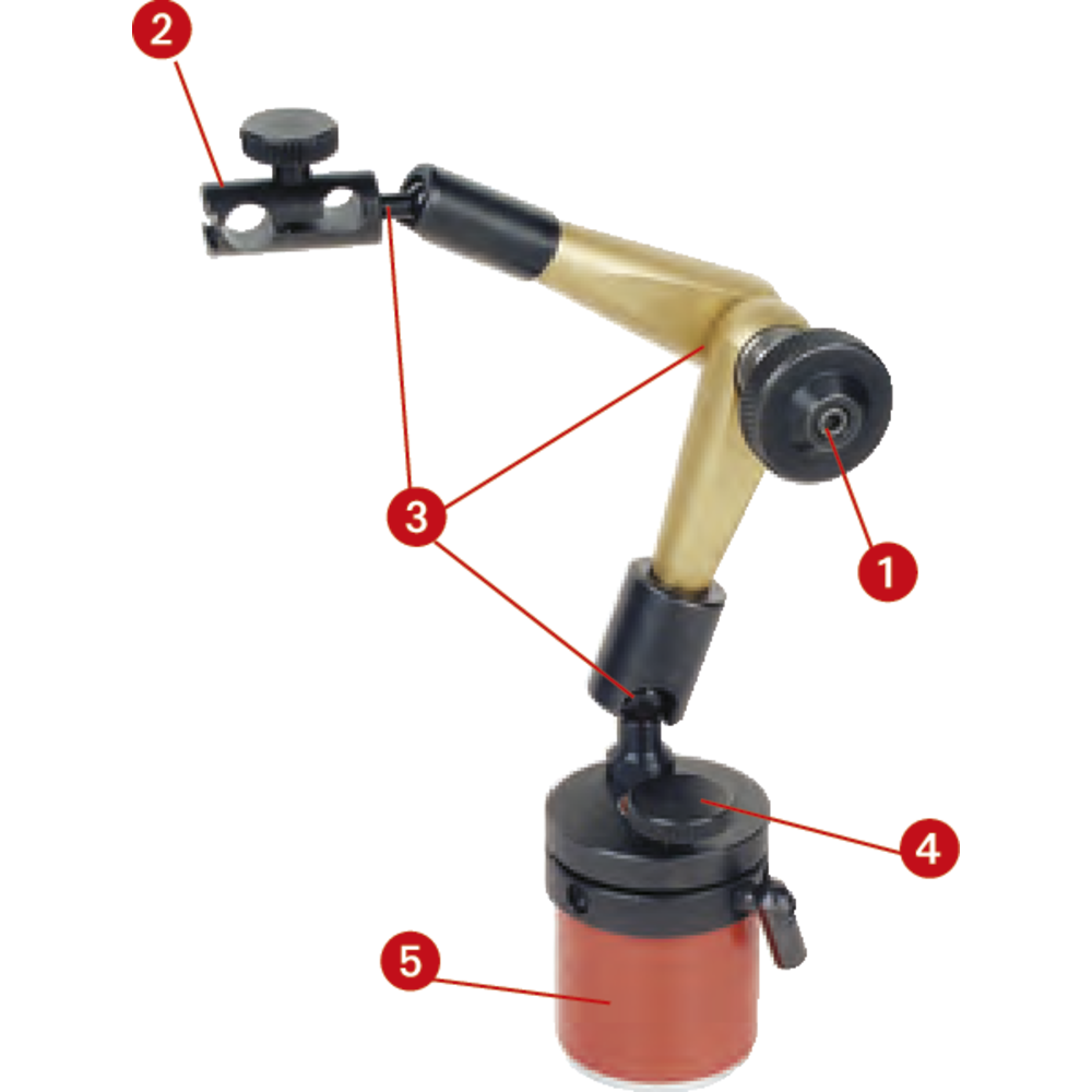 Magnetic small articulated stand, hydraulic