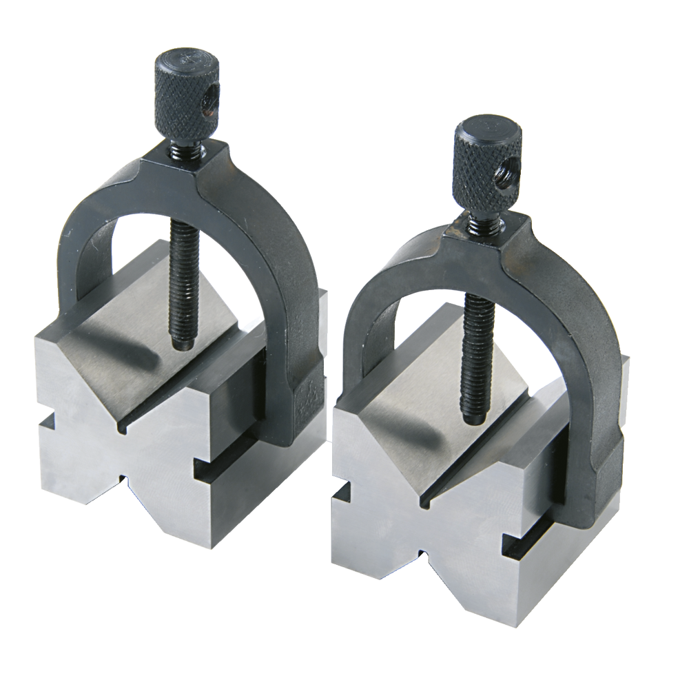 V-block pair, with clamp 45x40x35mm hardened,
