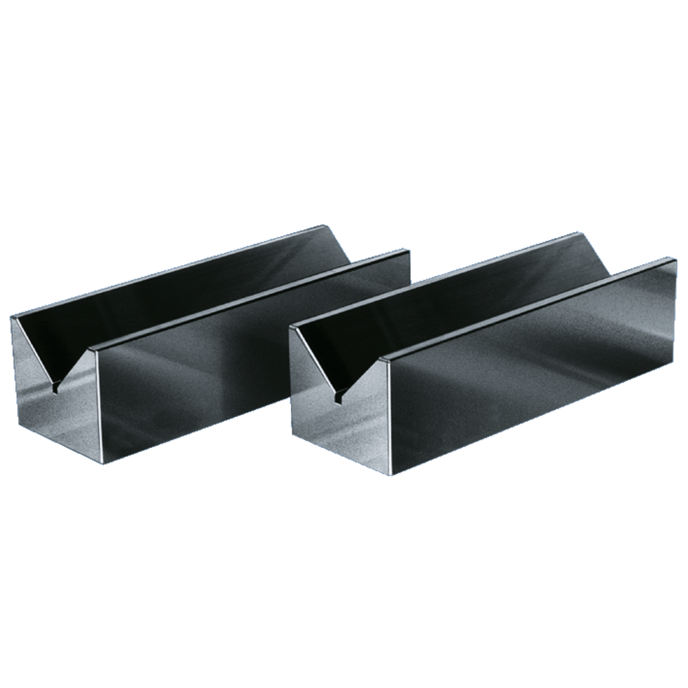 V-blocks with recess 90°, 250x85mm cast iron grade 3