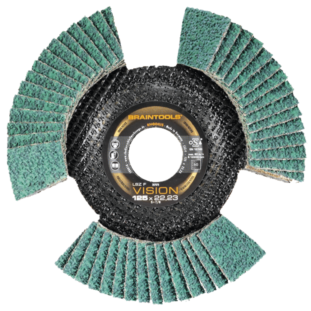 Flap disc 125x22,23mm K60 LSZ F angled, Vision