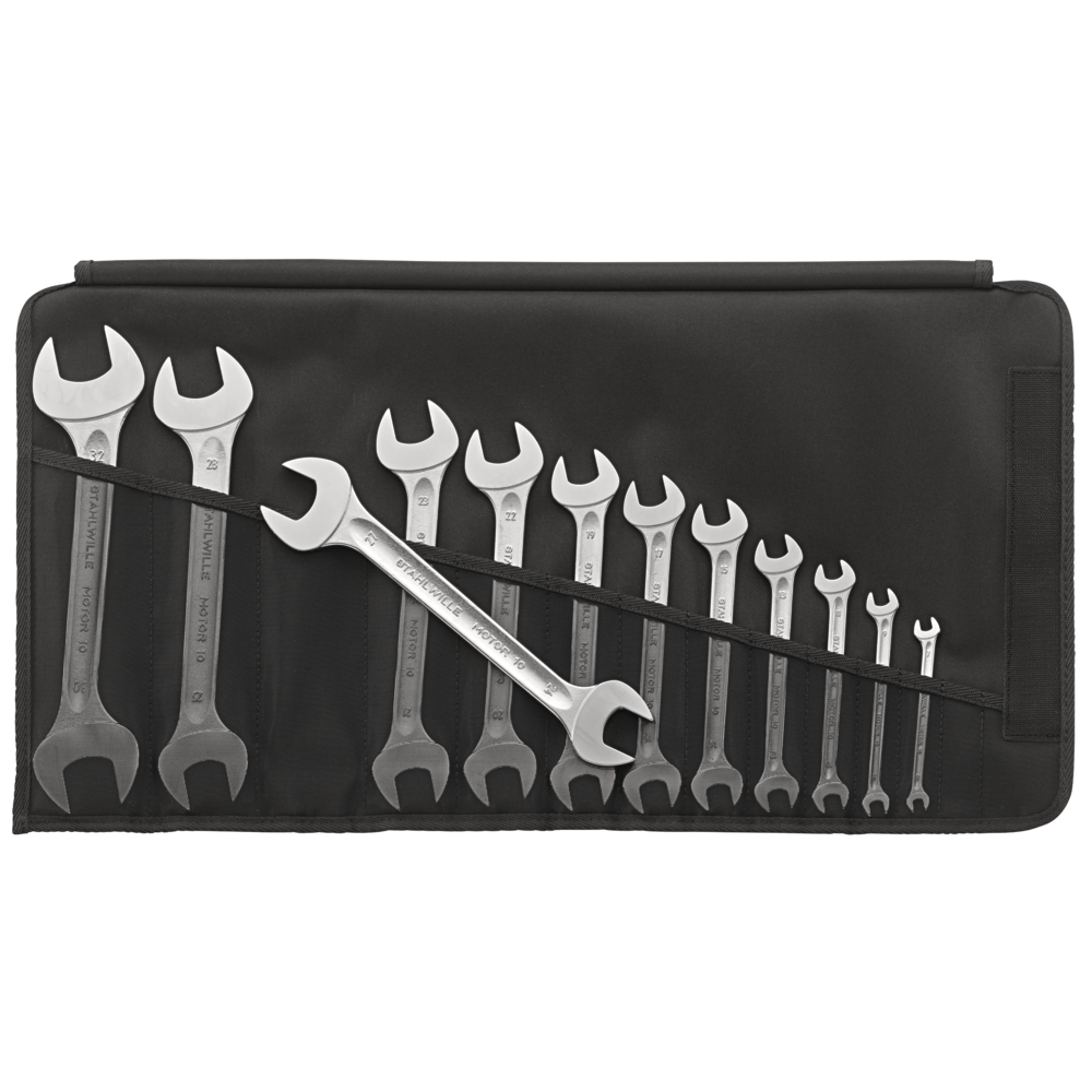 Double open-ended spanner DIN3110, (8-pcs.6x7mm to 20x22mm)