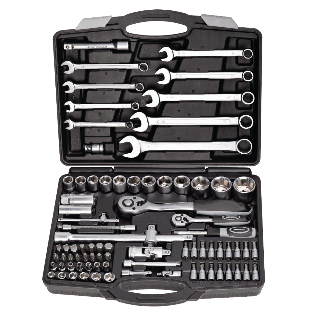 Socket set 1/4''+1/2', 82-pc.