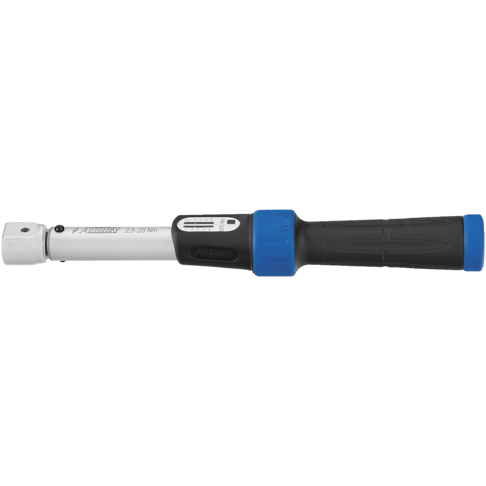 Torque wrench 9x12mm, 2,5-25 Nm for snap-in tools