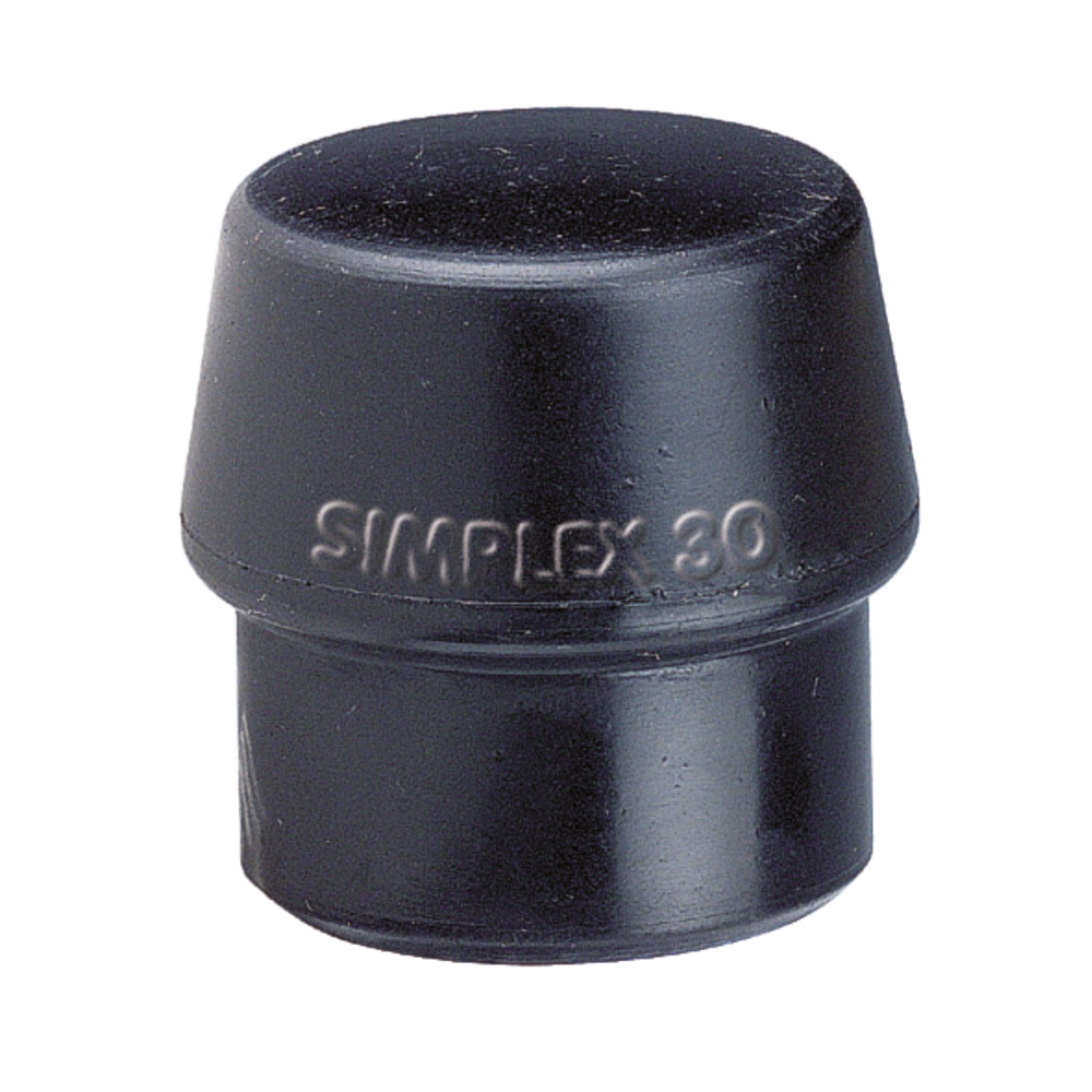 Insert SIMPLEX for head 30mm composite rubber, black, medium-hard