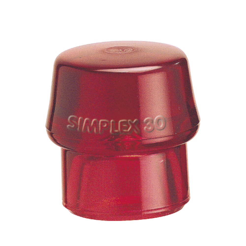 Insert SIMPLEX for head 40mm plastic, red, hard