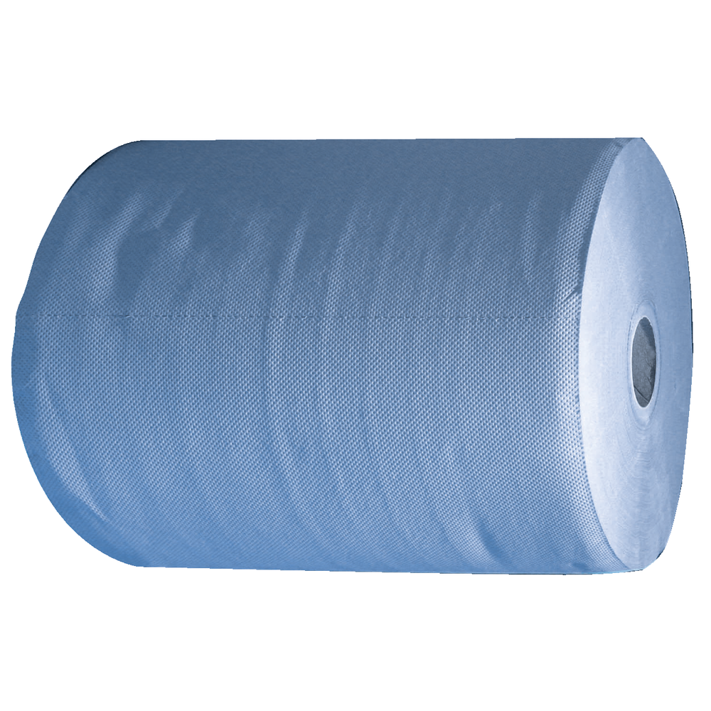 Paper tissue roll, 36x36cm blue, 3-ply 1000 sheets Multiclean® (approx.360m)