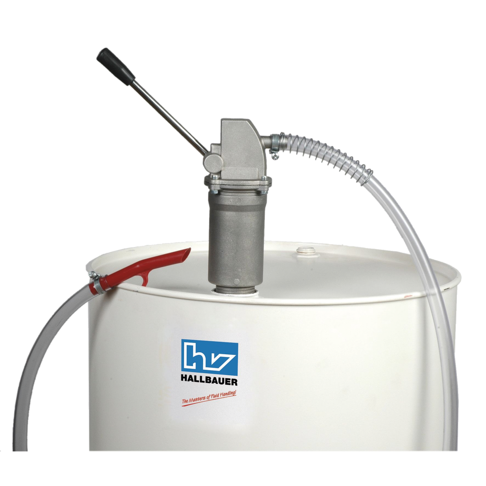 Lever-operated cyl. pump for container 200/220ltr., intake pipe length 840mm