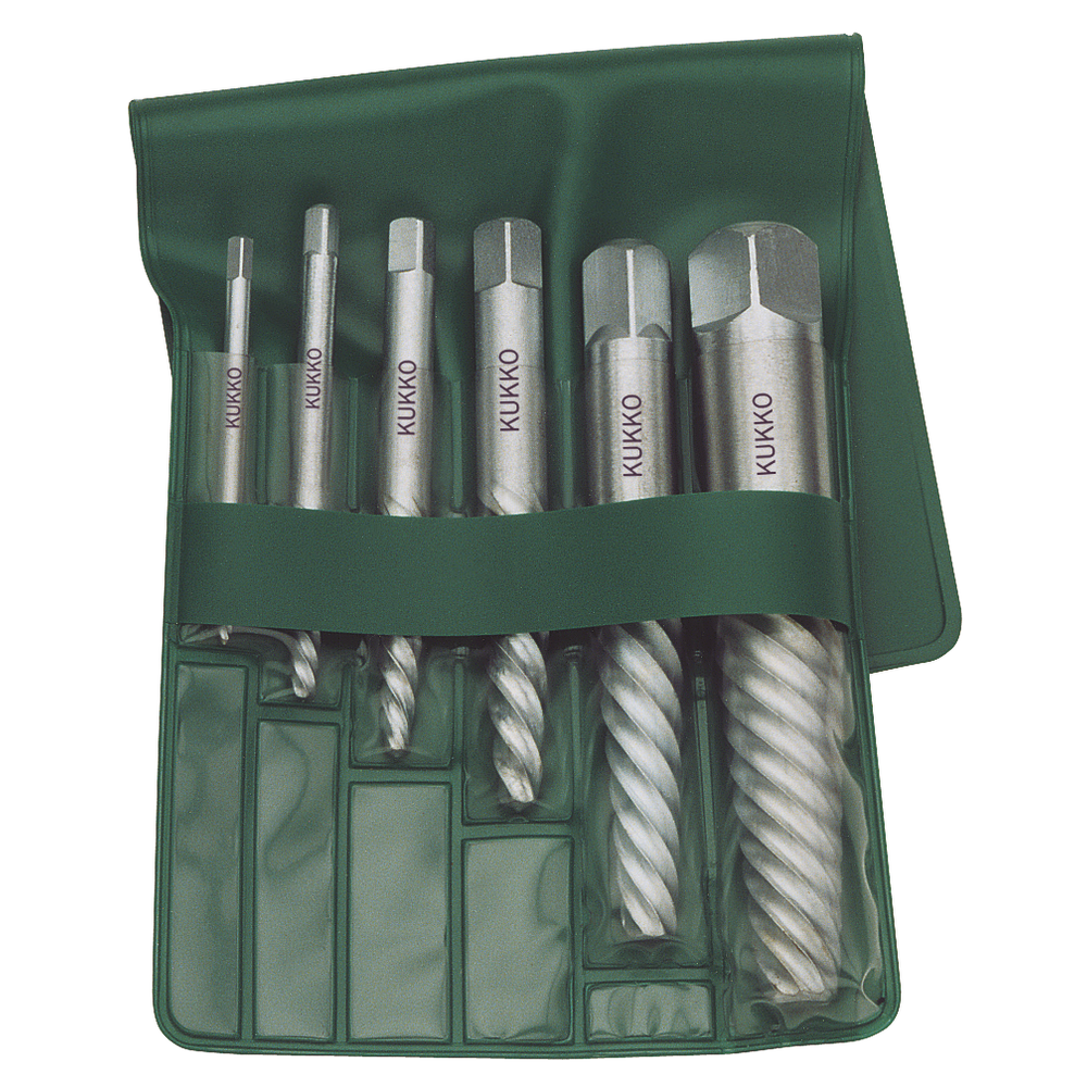 Screw extractor set M3-M24, 6-pc., 49-0-S
