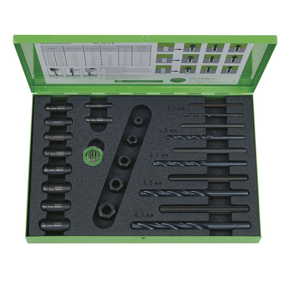 Screw extractor set 25-pc.