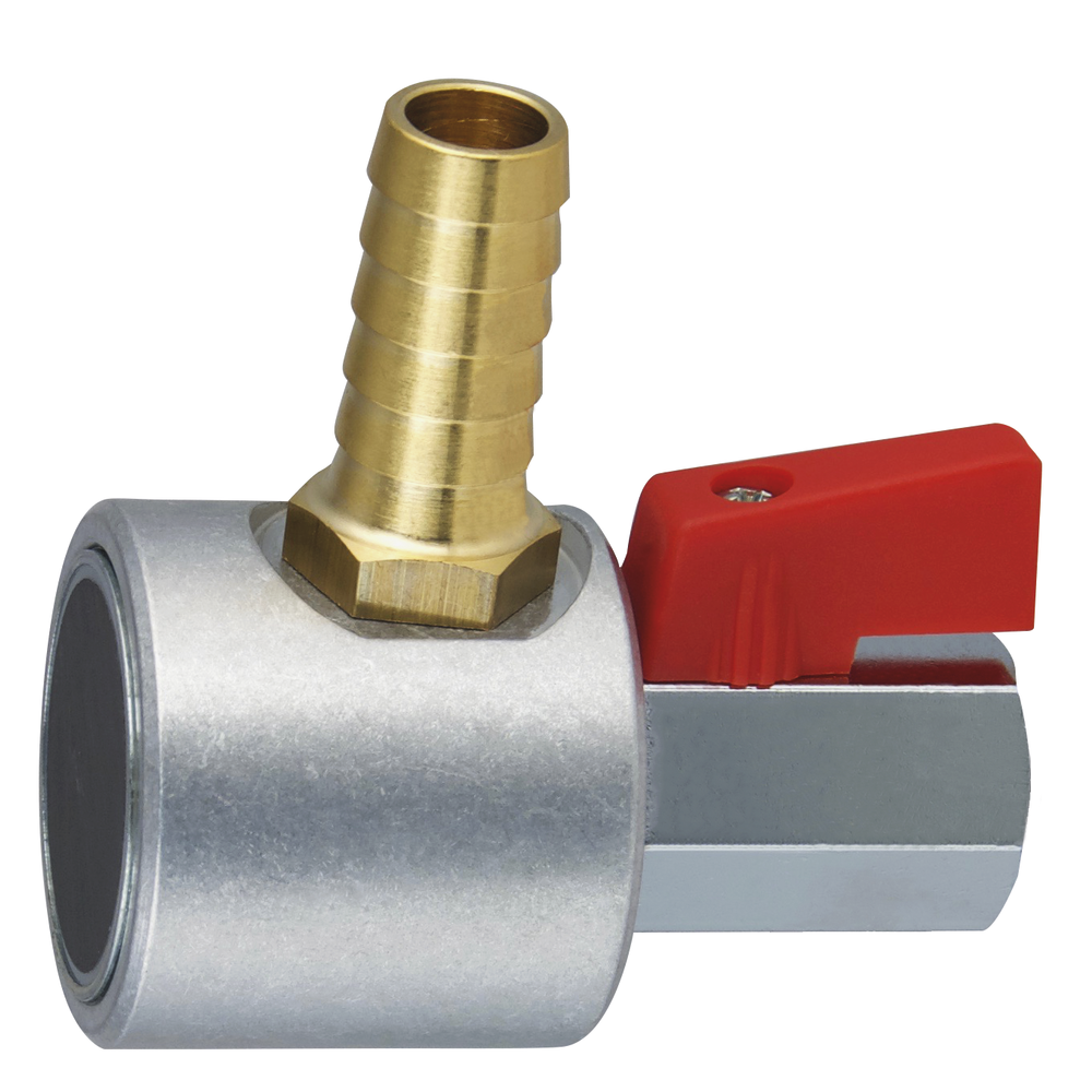 Magnetic base 1/4" with ball valve
