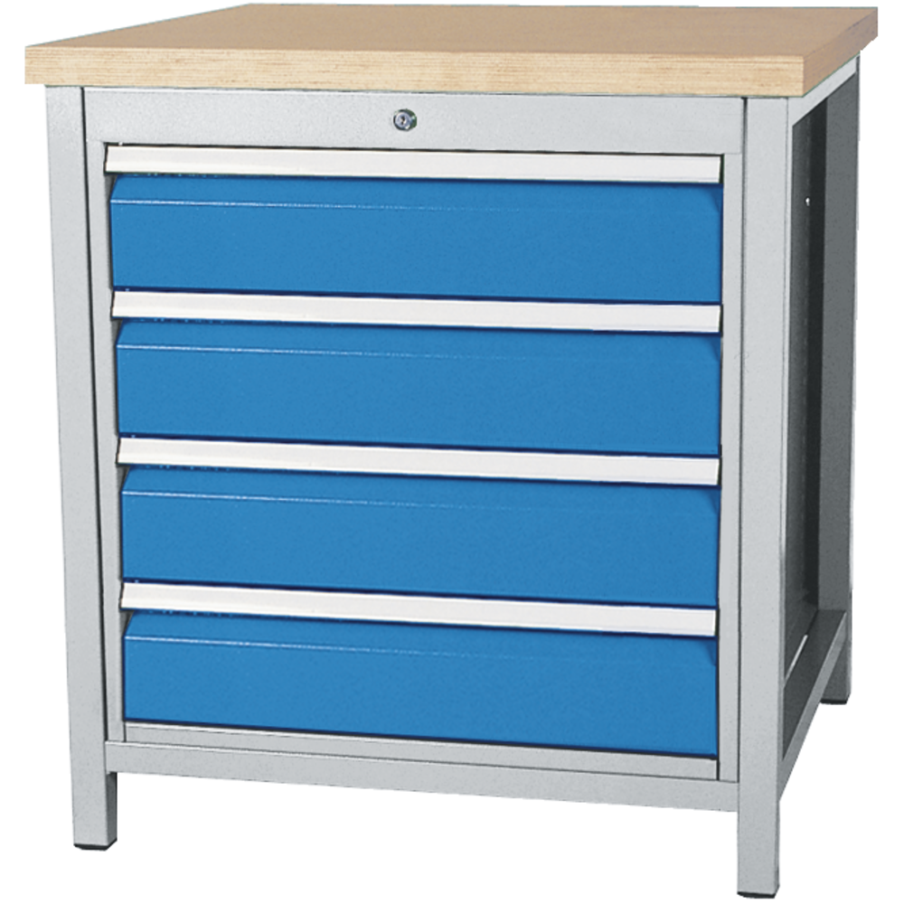 Cabinet workbench 03.075.04A WxDxH: 810x750x859mm RAL7035/5012