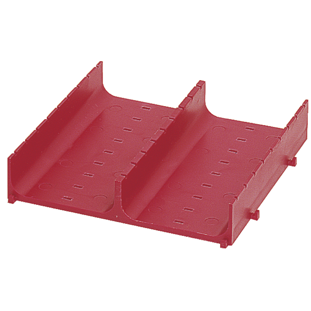 Compartment plate with 2 sections, 70mm