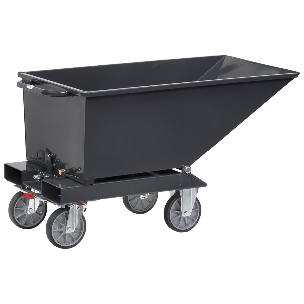 Trough tipper 250 l, RAL7016, incl. TOTALSTOP, without drain cock