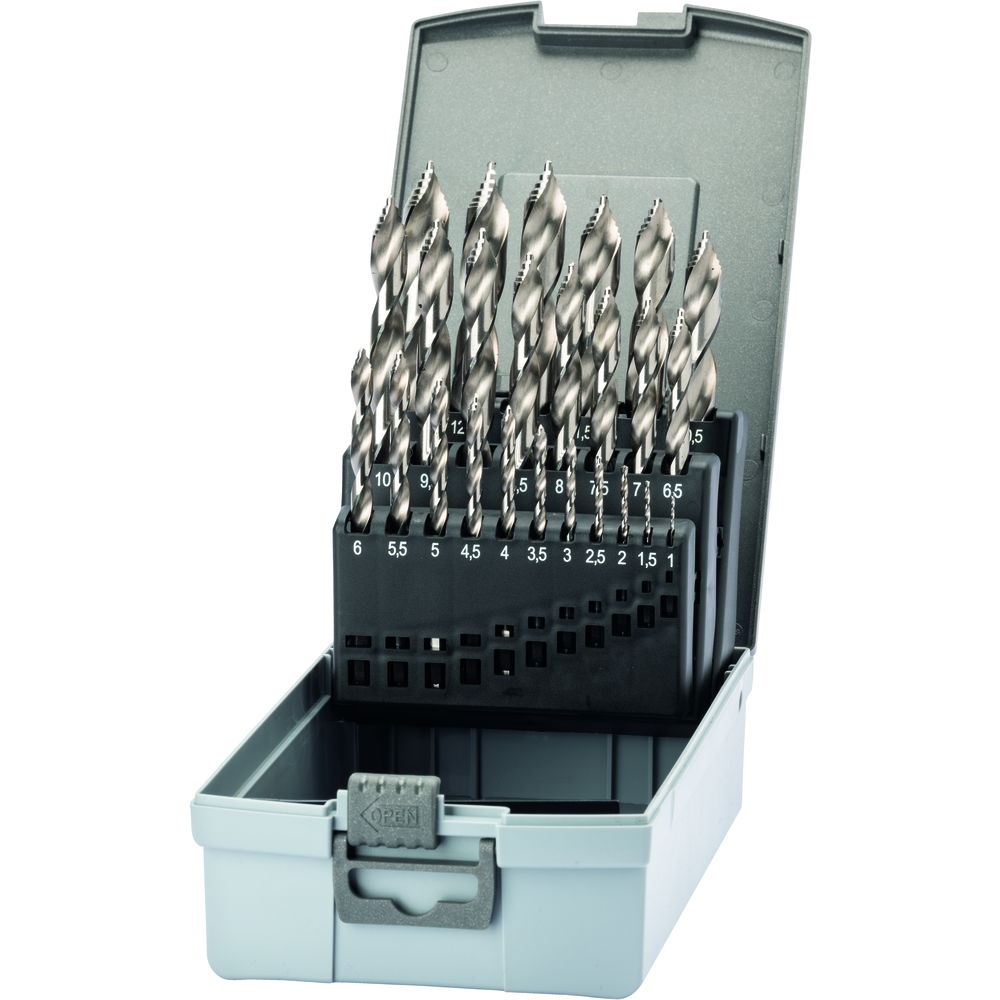 Twist drill STEP DRILL Set HSS 1-13.0 mm incl. tapping hole