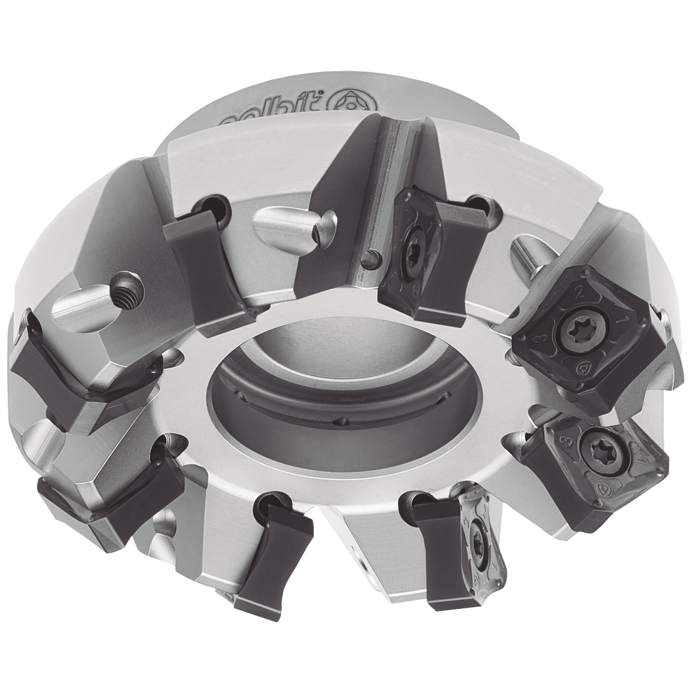 Face milling cutter PLUS 91245 45° 80x27 mm for 8 x SN..16/ON..06