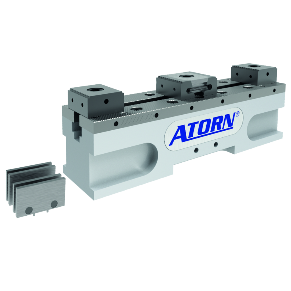 Spannschienen-Set ALU 80 x 300 mit 2 mm Stufe und Kralle inkl. Auflageleisten