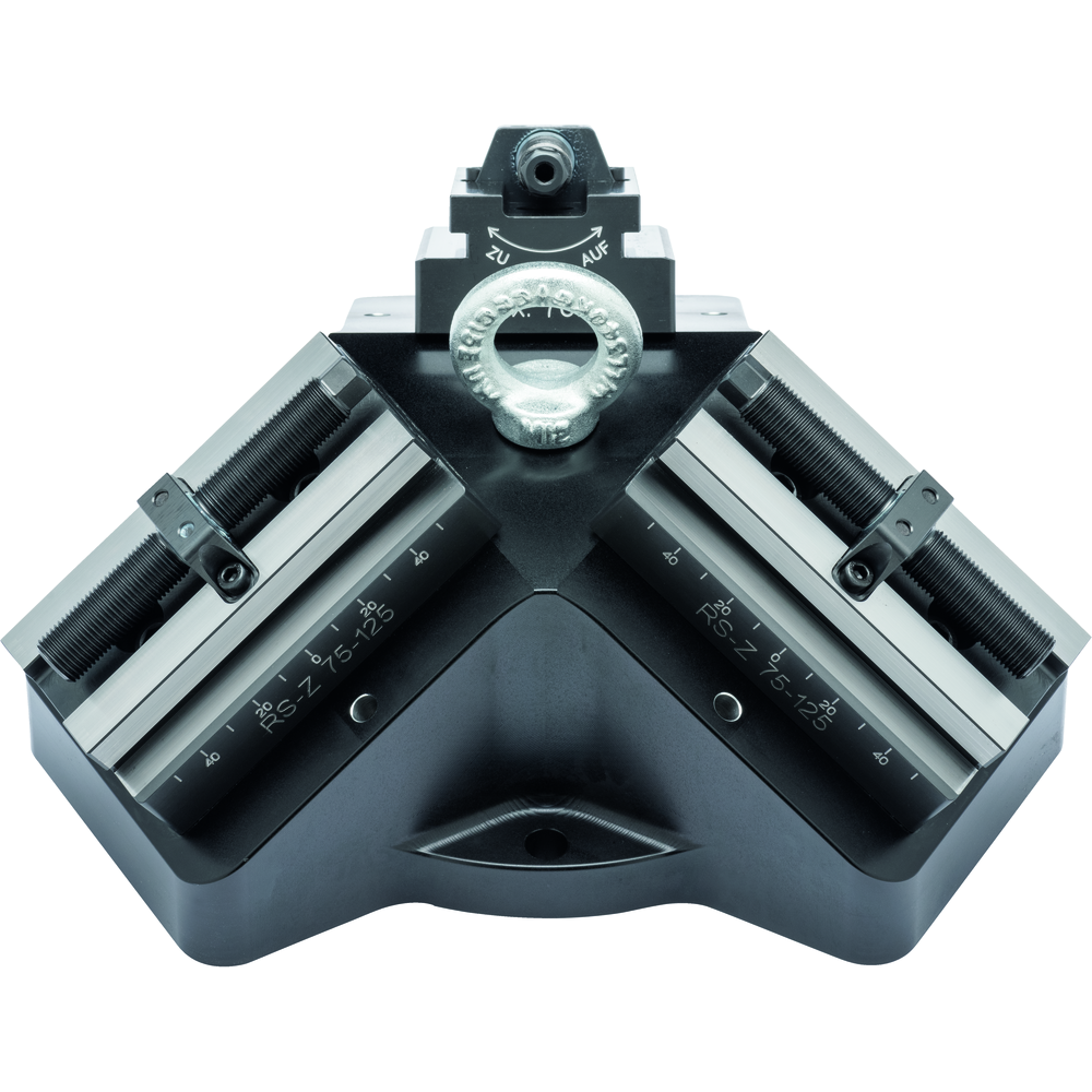 3-place pyramid, incl. 3 pcs. cent. clamp. vices RS75-125 / DMU40/110° w/o jaws