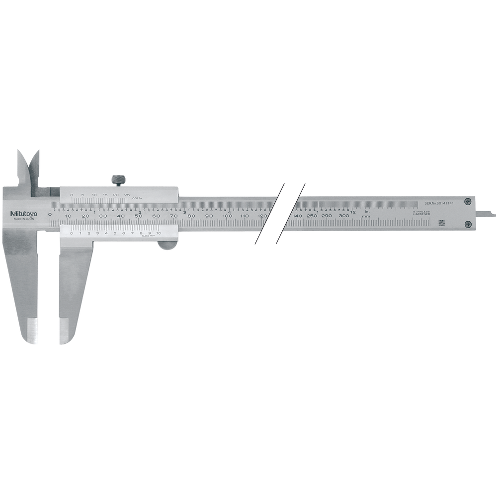 Calliper gauge 300mm (1/1000"x0,02mm) locking screw on top