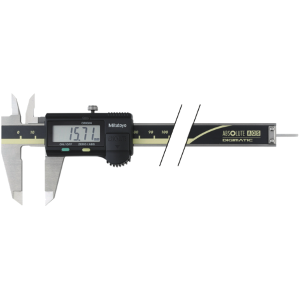 Digital calliper gauge 150mm (0,01mm) ABS AOS depth bar 1,9mm, with data outp.
