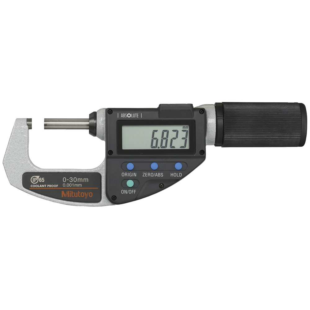 Outside micrometer, digital 0-30 mm QuickMike, with data output