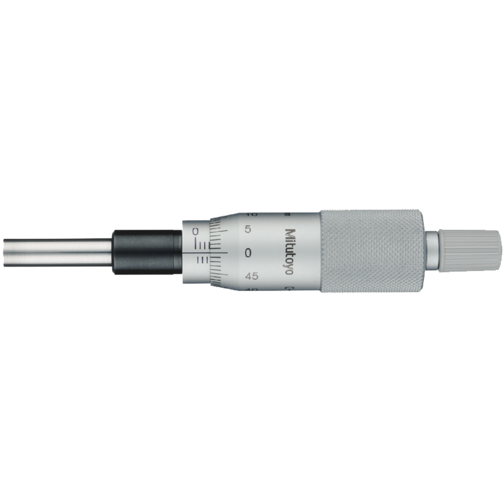 Micrometer head 0-25mm (0,01mm) without clamping nut, with ratchet