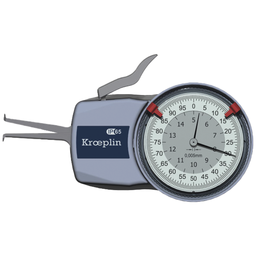 Int. dial callipers 5-15mm (0,005mm) IP65 meas. depth 35mm, C ball 0,6mm