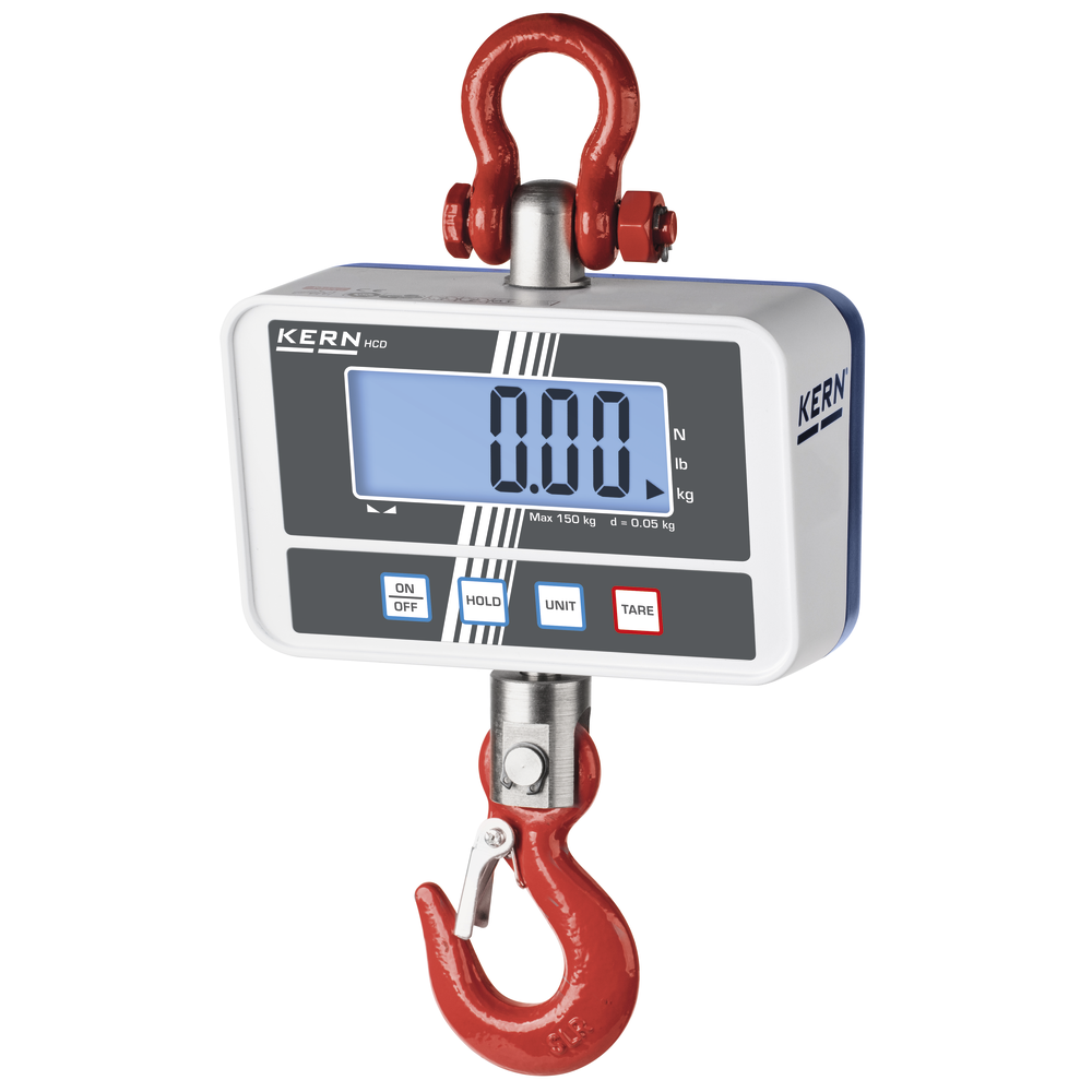 High-resolution crane scales HCD, weighing range 150 kg (reading 50 g)