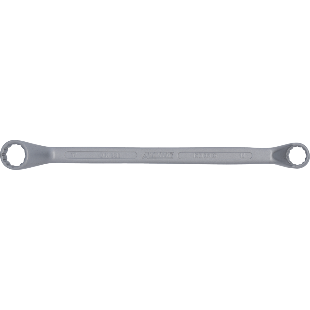 Double-end ring spanner DIN838, 6x7mm L=178mm (energy profile)