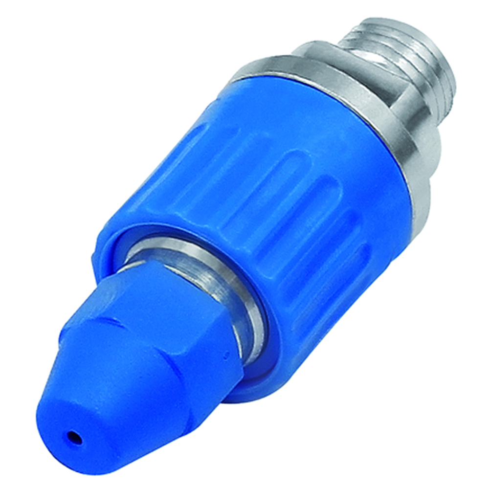 Pressure regulating nozzle, connection M12x1.25, aluminium / POM